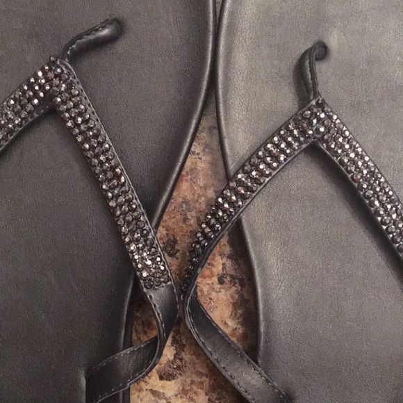 Massimo sandals 11 pewter with match rhinestones - Picture 2 of 5